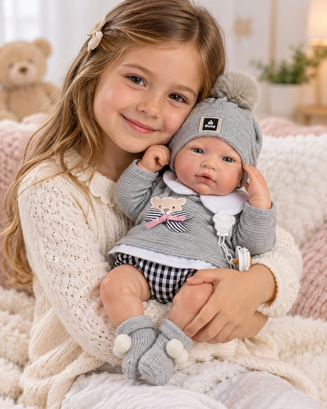 Guca Reborn Baby Doll Alex Ρεαλιστική Reborn Κούκλα 46cm