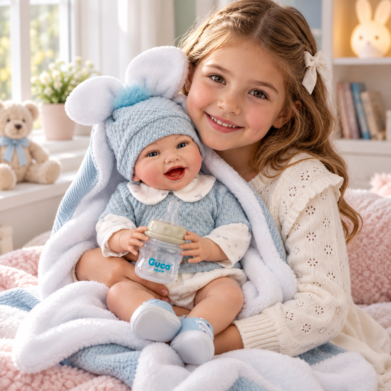 Guca Reborn Baby Doll Noel Ρεαλιστική Reborn Κούκλα 42cm