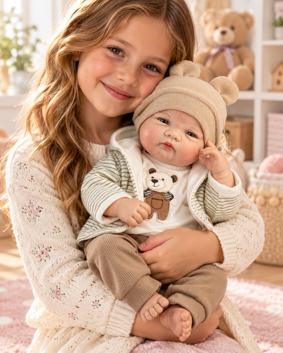 Guca Reborn Baby Doll Leo Ρεαλιστική Reborn Κούκλα 46cm