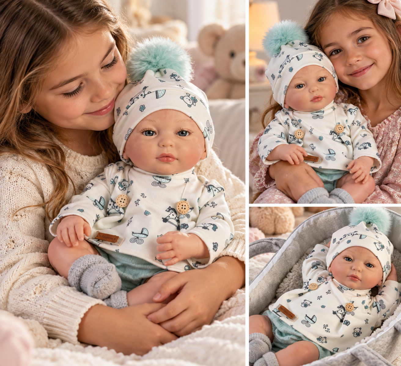 Guca Reborn Baby Doll Nico Ρεαλιστική Reborn Κούκλα 38cm